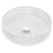 Anzzi Celeste Round Clear Glass Vessel Bathroom Sink with Faceted Pattern LS-AZ908 - alternate 1
